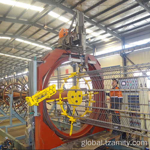CNC reinforcing steel rebar cage machine for pile